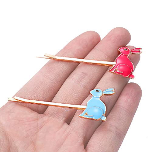 12Pcs Easter Hair Clips Cute Bunny Word Hair Pins Colorful Enamel Bobby Pins Easter Egg Carrot Chick Flower Hairpins Accessories For Girls Holiday Gifts #TOP3
