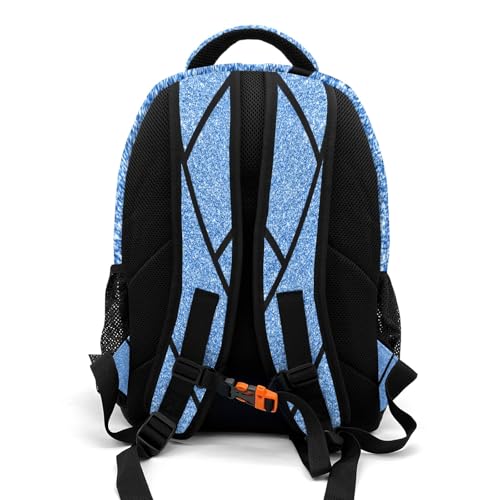 Blue Volleyball Large Capacity Shoulders Bag Daypacks for College Travel Work Hiking2