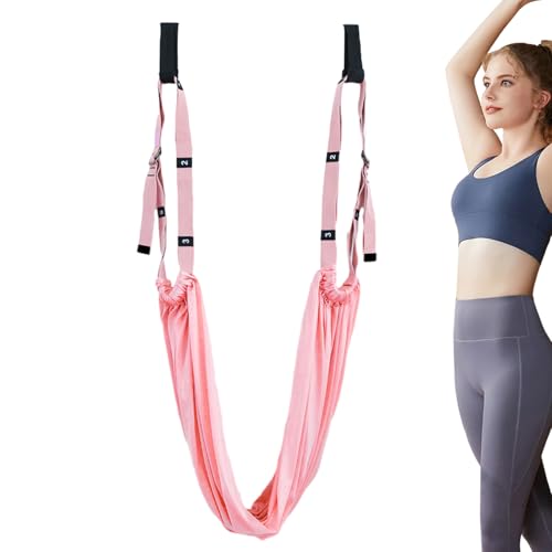 Fyrdyn de yoga aéreo, correas de de yoga - Equipo de estiramiento con anclaje para puerta | Correa de estiramiento de piernas antigravedad fuerte para ejercicios en casa, ejercicios de inversión y