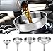 DIICCYO 5 Pcs Stainless Steel Flexible Oil Funnel Set with Hose and Filter for Automotive Use, Universal Priming Funnel for All Oils