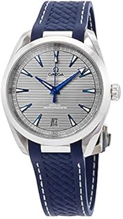 Omega Seamaster Aqua Terra 41mm Mens Watch on Blue Rubber Strap 220.12.41.21.06.001