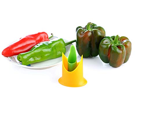 AKOAK 1 pacote de descaroçador de pimenta, ótimo separador de vegetais e frutas para cozinha, pode r