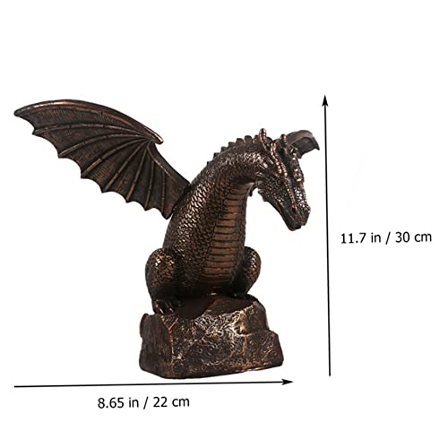Eioflia Garden Dragon Statue Water Fountain Outdoor Dragon Sculpture Cool Pond Spitter Landscape Decor Water Spout Figurines Dragon Garden Ornaments Pond Decor #TOP3