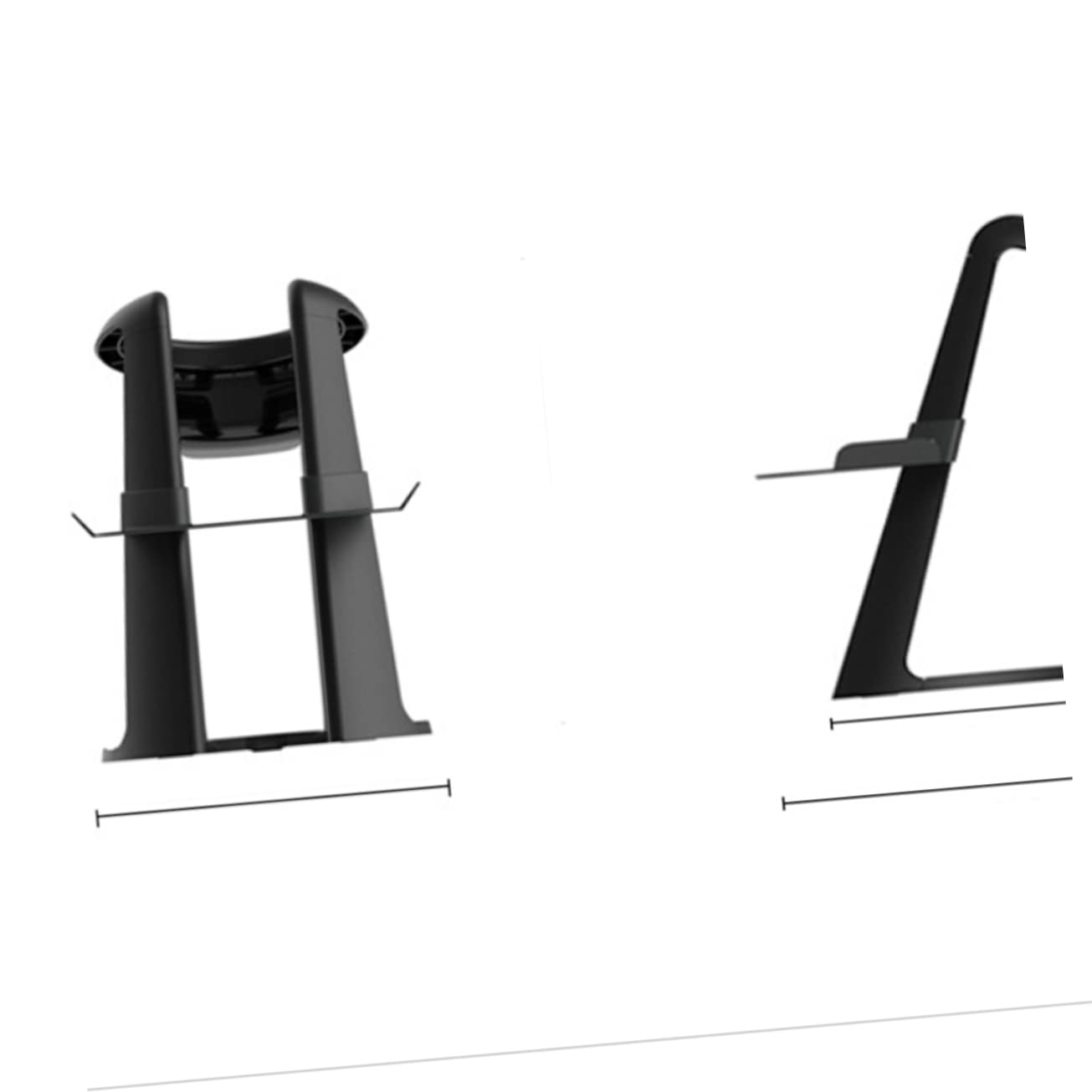 Soporte para Auriculares de Realidad Virtual Desmontable de Plástico Negro | Accesorio para Gafas Vr, Organización del Espacio, Fácil de Llevar, Montaje Extraíble, Color Negro
