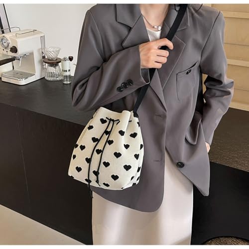 Women's Knitted Yarn Crochet Crossbody Bags Top Handle Knit Women Shoulder Handbags Versatile Korean Casual Bags2