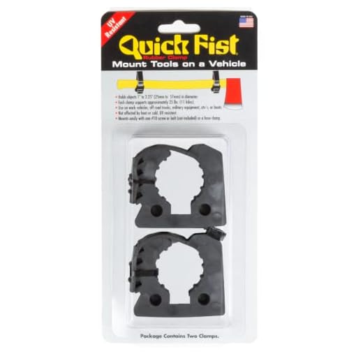 END OF ROAD Original Quick Fist Clamp for mounting tools & equipment 1" - 2-1/4" diameter (Pack of 2) - 10010