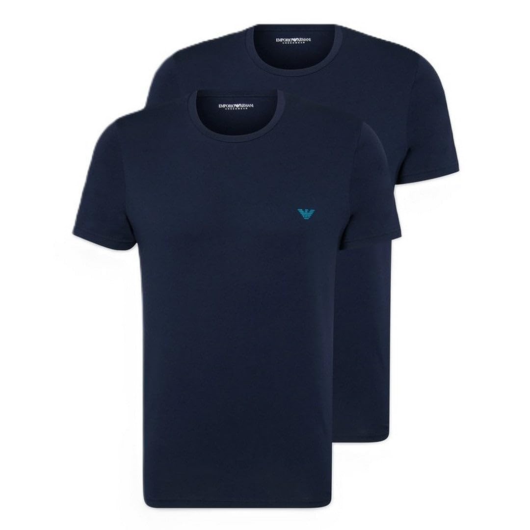 Emporio Armani 2-Pack Crew Neck T-Shirt Camiseta Hombre (Pack de 2)