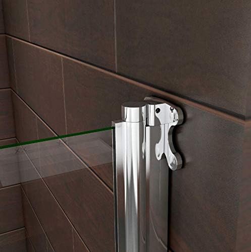 Simple Bathrooms 800x1400mm 180 Degree Pivot Bath Shower Screen Glass Door Panel with Towel Rail