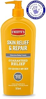 O'Keeffe's Skin Relief & Repair Pump, 325ml  Body Lotion for Extremely Dry, Itchy Skin | Unscented, Non-Greasy & Clinically Tested