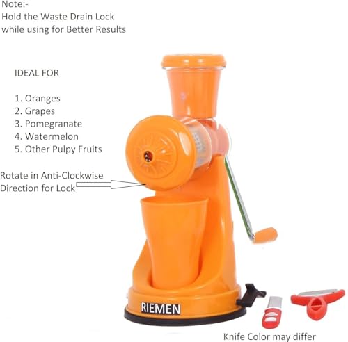 Image of Aluminium Manual Fruit Juicer Hand Press Citrus Juicer for Orange Lemon Lime | Metal Juice Extractor with Strong Handle | Heavy Duty Hand Squeezer Press Tool | Manual Kitchen Juicer for Home Use