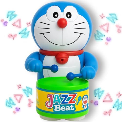 Image of Beany PRV Fashion Key-Operated Cute Drummer Toy for Toddler Kids Birthday Gift Birthday Return Gift Drumming and Dancing Action for Kids ((DORE-Pack-01))
