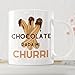 Imagen de Dumb Monkey Taza divertida Chocolate para mi Churri Original para parejas Regalo romántico novios y novias Cerámica blanca 330 ml Apta para microondas y lavavajillas