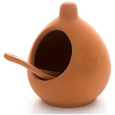 Dexam Salt Cellar and Spoon Set in Terracotta Cover