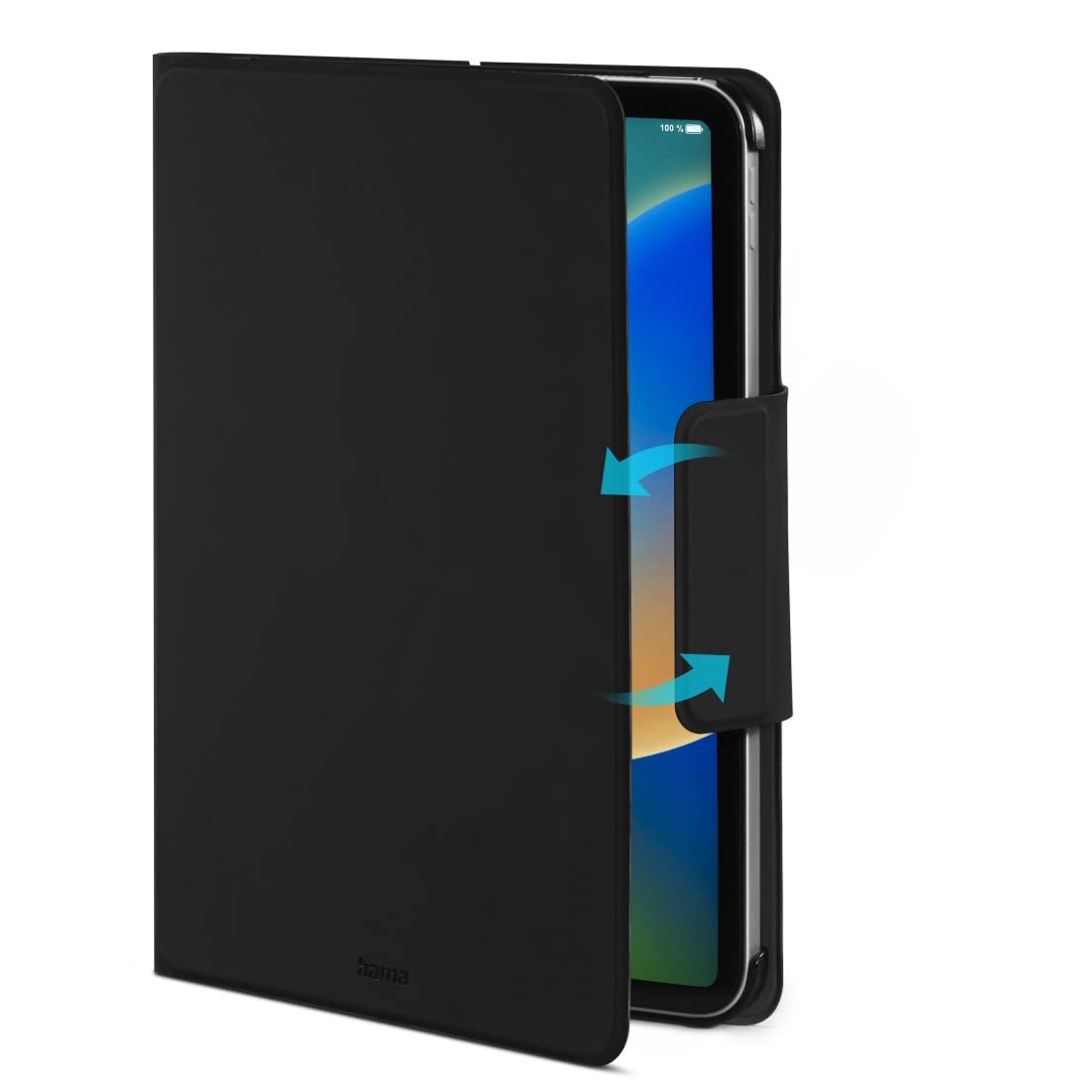 Hama Etui z klawiaturą do iPada 10. generacji 2022 (klawiatura Bluetooth z touchpadem, funkcja stojaka, magnetyczne etui na tablet, etui na tablet, do Apple iPad 10,9", wyjmowana klawiatura) czarne