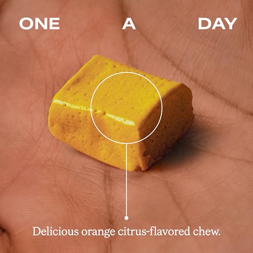 HumanN Turmeric Chews, Curcumin Complex, Orange Citrus Flavor, 30 Ct | Joint & Inflammatory, High Absorption Formula, Antioxidant, Non-GMO Turmeric Supplement, Once Daily, Made in USA