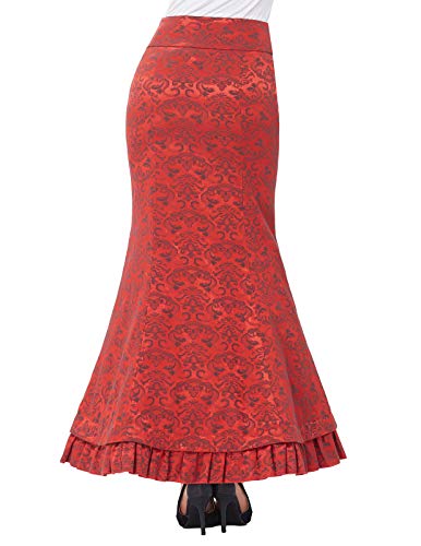 Belle Poque Women Victorian Long Mermaid Fishtail Vintage Skirt Steampunk Corset Dress Size 18 BP0204-2 steampunk buy now online Belle Poque Women Victorian Long Mermaid Fishtail Vintage Skirt Steampunk Corset Dress Size 18 BP0204-2 steampunk buy now online