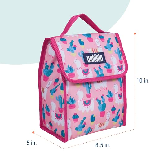 Image of Wildkin 55900 Lunch Bag, One Size, Llama and Cactus