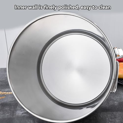 Boîte de conservation hermétique en acier inoxydable de 21 L pour grains de riz et lait, conteneur portable durable avec couvercle sécurisé pour la fraîcheur