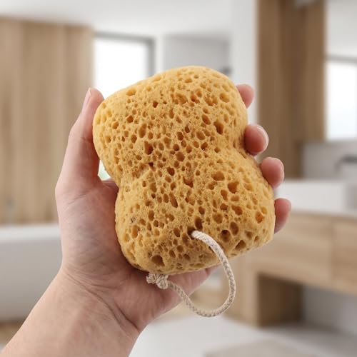 Esponja suave de baño diseño panal pack de 3 que genera espuma compacta para limpieza integral 5