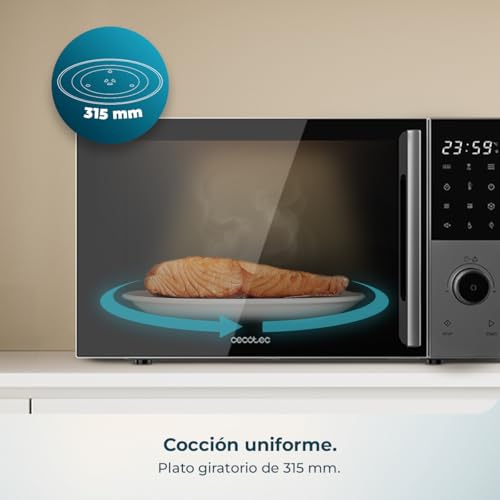 Microondas digital de 28L para cocinar platos sanos en familia 7