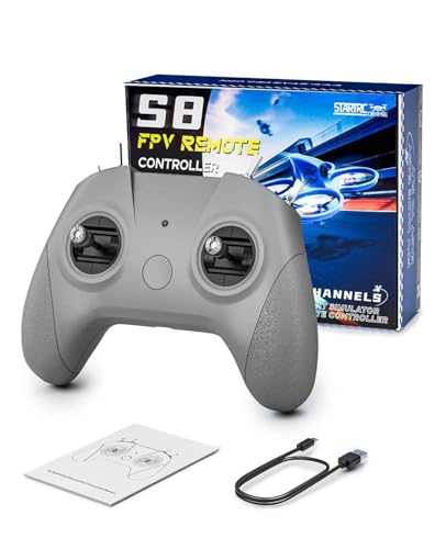 FLYDrone S8 Pro Drone Simulator Controller for FPV Beginner Pilots Training, 8 Channel Metal...