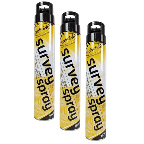 Image of PDL – Pegdev - BLACK SURVEY LINE MARKER AEROSOL SPRAY | Highly Pigmented, Hard-Wearing Paint for Car Parks, Fields, Roads, and More. (3)