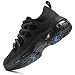 LARNMERN Antideslizante Cocina Zapatillas de Cocina Hombre Zapatos de Trabajo Hostelería Calzado Antideslizante sin Puntera (Negro,45)