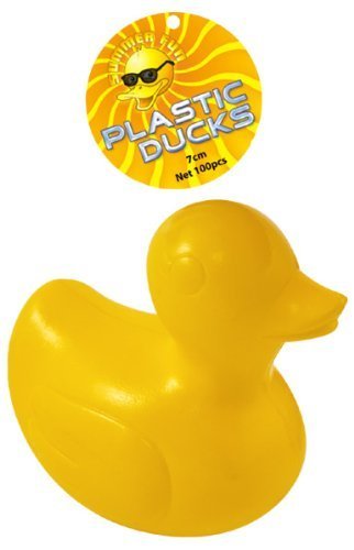 100 Patitos de Plástico Amarillo de 7cm Cover