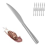 Steak Knives,12 piece Steak knife set,18/10 Stainless Steel Silverware Set Steak Knife Set For Home,Kitchen,Restaurant And Hotel,Mirror Polished& Dishwasher Safe