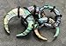 Lobal Domination PAIR of Stunning Organic Abalone Resin Buffalo Tapers with O-Rings - Plugs - Expanders - Tunnels - Gauges Pincer - Body Jewelry (6g (4mm))