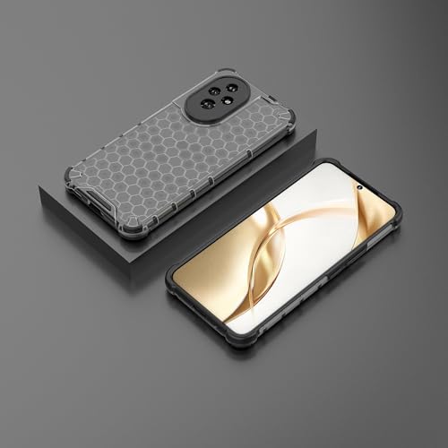 Image of Glasgow Back Case Cover Compatible with [ Honor 200 5G ] (Stylish Design) - Black