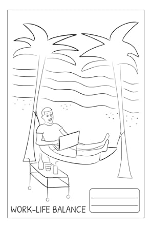 Work-Life Balance.: Funny notebook for office workers and students ...