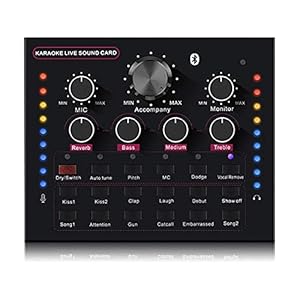 Live Sound Card, Functional Audio Interface Mixer, USB Headset-microfoon, Smartphone En Tablet Extern Dj Mixers Audio-interface Voice-wisselaar
