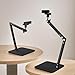 Advenza Webcam Camera Stand, Phone Mount, Sturdy Desk Mount for Webcam C922 C930e C920S C920 C615 C960 C920x BRIO 4K, Phone Mount, Right Light with 1/4