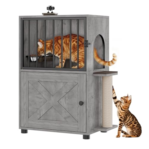 VKTO Cat Feeding Station, Dog Proof Cat Feeding Station...