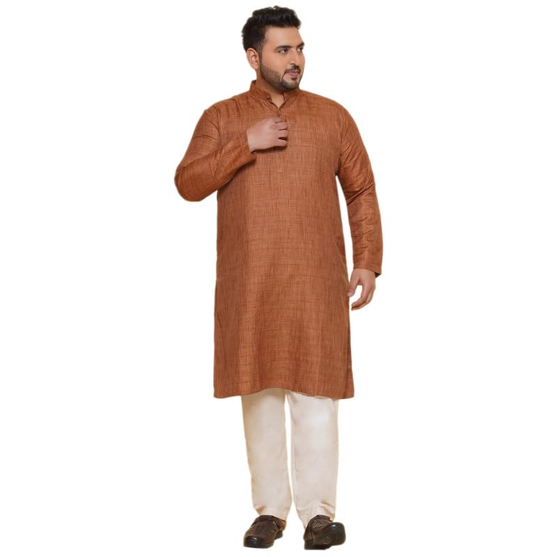 Plus Size Solid Kurta Pyjamas-image-7