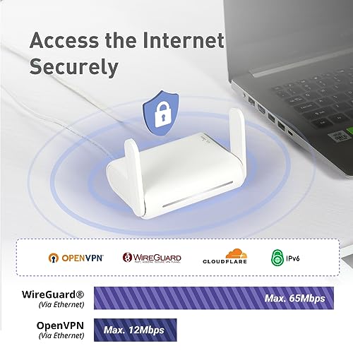 GL.iNet GL-SFT1200 (Opal) Secure Travel WiFi Router, Dual-Band Wireless Router WiFi with Gigabit Ethernet, VPN Router for Public Computer/Home/Hotel/RV/Cruise, Internet Router, Wireless Access Point by GL.iNET - Image 6