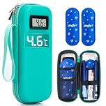 Leng Ke Insulin Cooler Travel Case TSA Approved, Temperature Display Insulin Travel Case, Portable Insulin Pen Cooler Travel Case for Insulin Ice Pack, Travel Diabetic Supplies (Green)