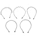Buorsa 5 in 1 Five PCS Spring Wave Metal Hair Band Girl Men's Hoop Head Band Accessory