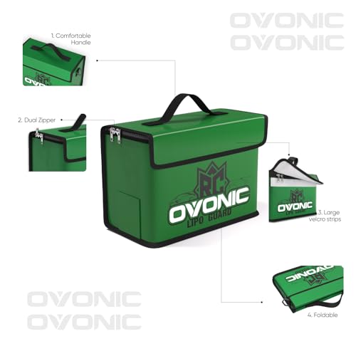 Bolsa ignífuga de gran capacidad con protección contra explosiones OVONIC 4