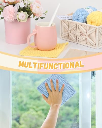 Aeelike Kit de tricô para iniciantes, kit completo de tricô para iniciantes, conjunto fácil de tricô