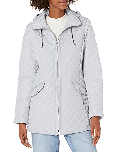 Cole Haan Women's Quilted Barn Jacket, Sky, X-Small #TOP21