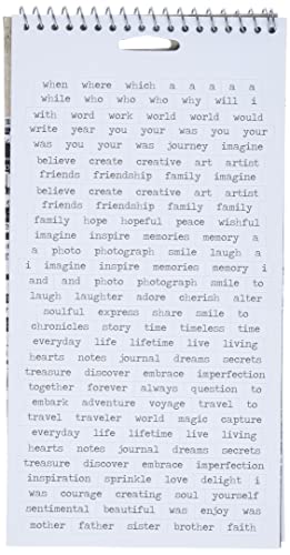 Advantus Tim Holtz Idea-ology Chitchat Word Stickers (Paper, Various Sizes, White and Black Kraft Matte Cardstock, TH92998) , Pack of 1088 Stickers