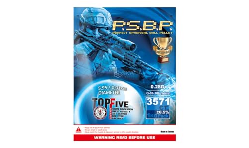 Bolas de 0,28 g Blancas para Airsoft no biodegradables. Bolsa de 1 kg 3575 BBS - Marca G&G