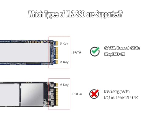 Carcasa externa NGFF/M.2 SATA SSD aluminio USB 3.1 miniatura 3
