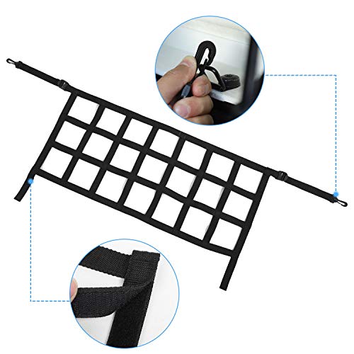 Car Trunk Net, Mesh Cargo Net For 2018-2020 Jeep Wrangler Jl Jlu 2 Door & 4 Door (Black) #TOP2