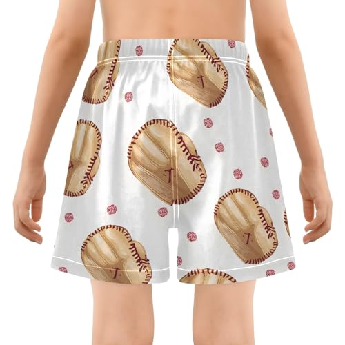 Toddler Boys Swimwear Swim Trunks with Compression Liner 4T Baseball Gloves3