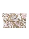 Verdusa Women's Floral Embroidery Sequin Evening Beaded Clutch Bags 2026 Party Purses, Pink, One Size