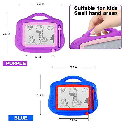 Magnetic Drawing Board Doodle Pads For Kids And Toddlers Travel Size Erasable Mini Doodle Board Toy,Drawing Writing Painting Sketch Pad Painting Pad Boys Girls Classroom Prizes(2 Pcs) #TOP4