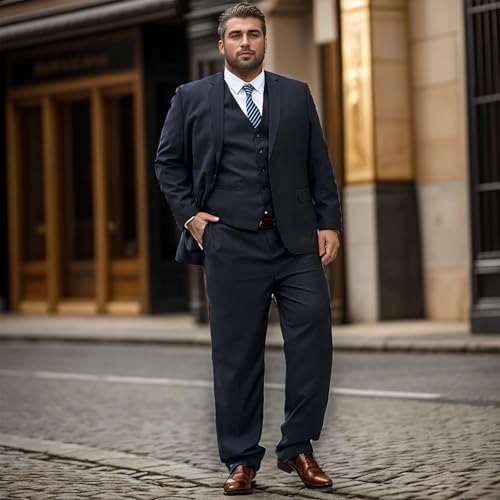 Plus Size Mens Suits 3 Pieces Set3